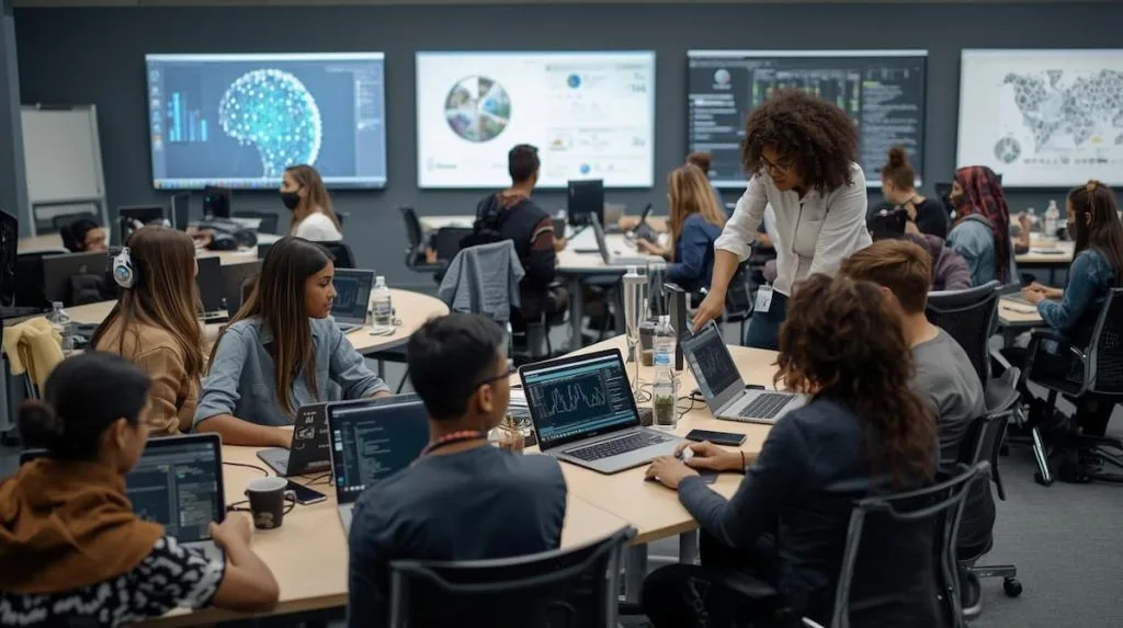 AI Education: University students learning AI with critical thinking and collaborative projects