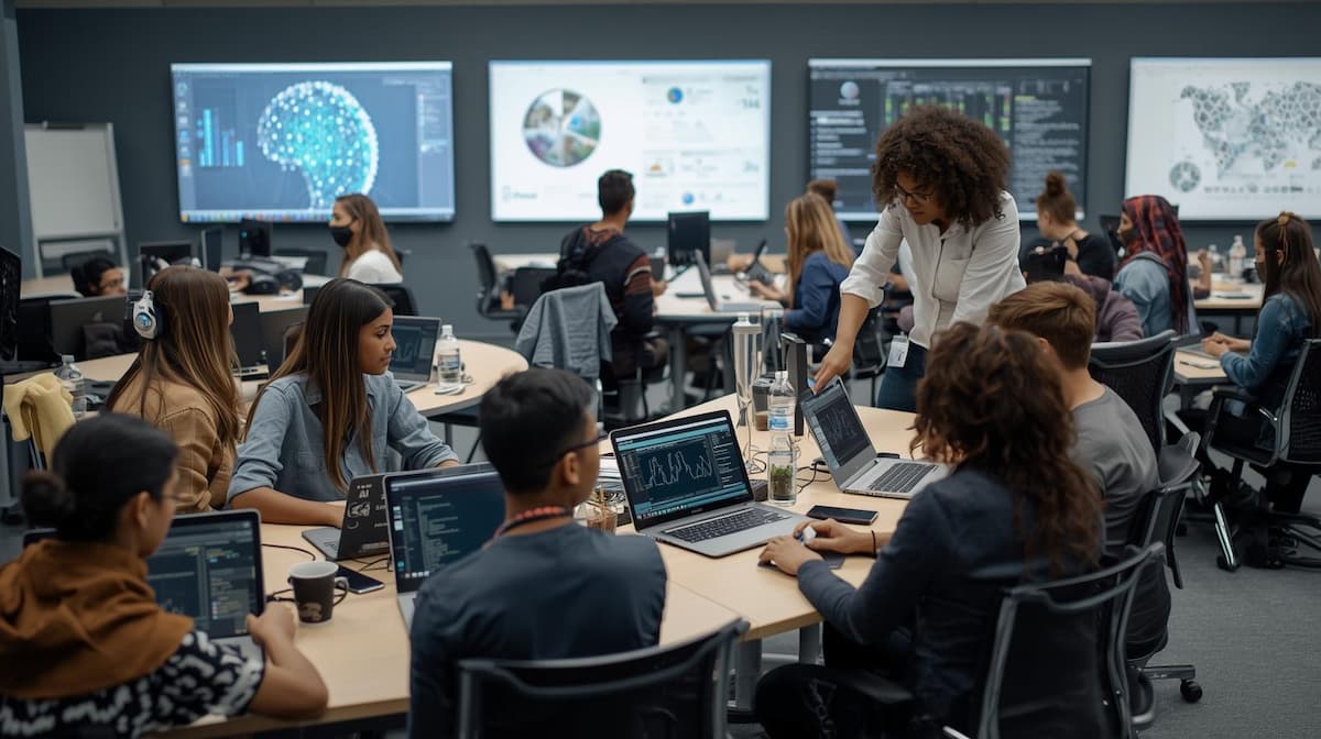 AI Education: University students learning AI with critical thinking and collaborative projects